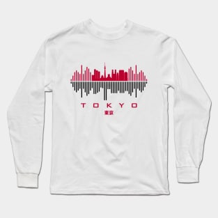 Tokyo (東京) Soundwave Long Sleeve T-Shirt